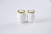Golden Salerno Salt & Pepper Shakers